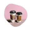 Koffiebekers - Deksel - Verf - Textuur Wandcirkel Organisch Forex 3mm klein -3d