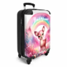 Roze reebokje NBS - Handbagage koffer - Kinderen Unisex middel -productfoto_3d