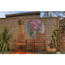 Sakura - Doorkijk - Boom - Kersenbloesem Wandcirkel tuinposter met ringen klein -buiten3