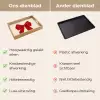 Strik - Symmetrisch - Rood - Lint Dienblad Rechthoek middel -USP_VergelijkingNL