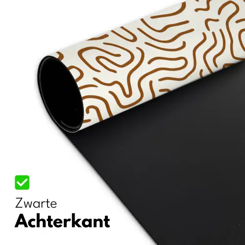 Minimalistisch - Patroon - Terracotta Muismat XXL klein 681 -sfeer2