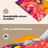 Vrouw - Zonnebril - Abstract - Oranje Inductie beschemer met haakjes klein -ky-schoon-nl