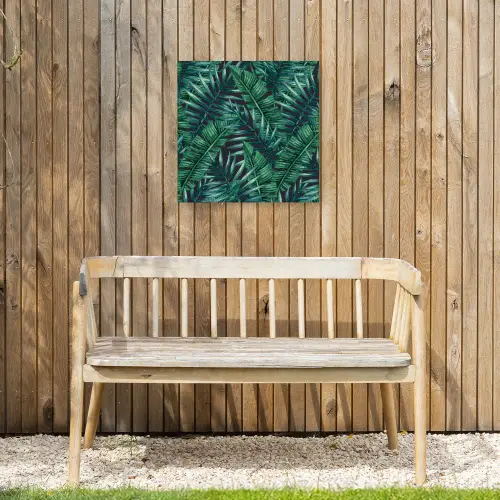 Bladeren - Inductie beschermer - Jungle - Tropical Tuinposter op houten frame 2 cm dik klein -sfeer4