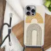 Bogen - Lijnen - Oranje - Minimalistisch Hoesje iPhone 16 Pro Max met koord klein -sfeer4