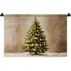 Kerst - Sfeer - Groen Wandkleed katoen klein -zz3d