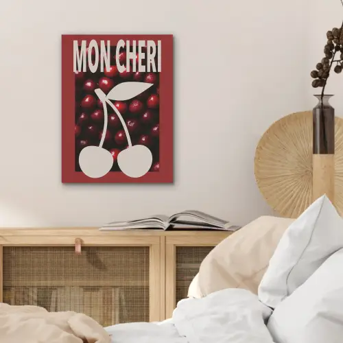 Kersen - Illustratie - Rood PET vilt klein -sfeer3