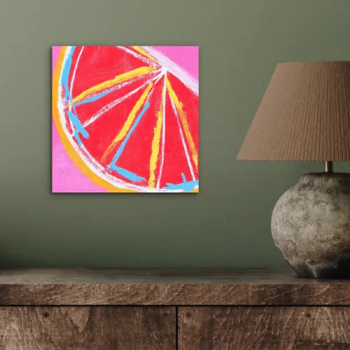 Grapefruit - Geschilderd - Roze - Strepen aluminium wit klein -sfeer2