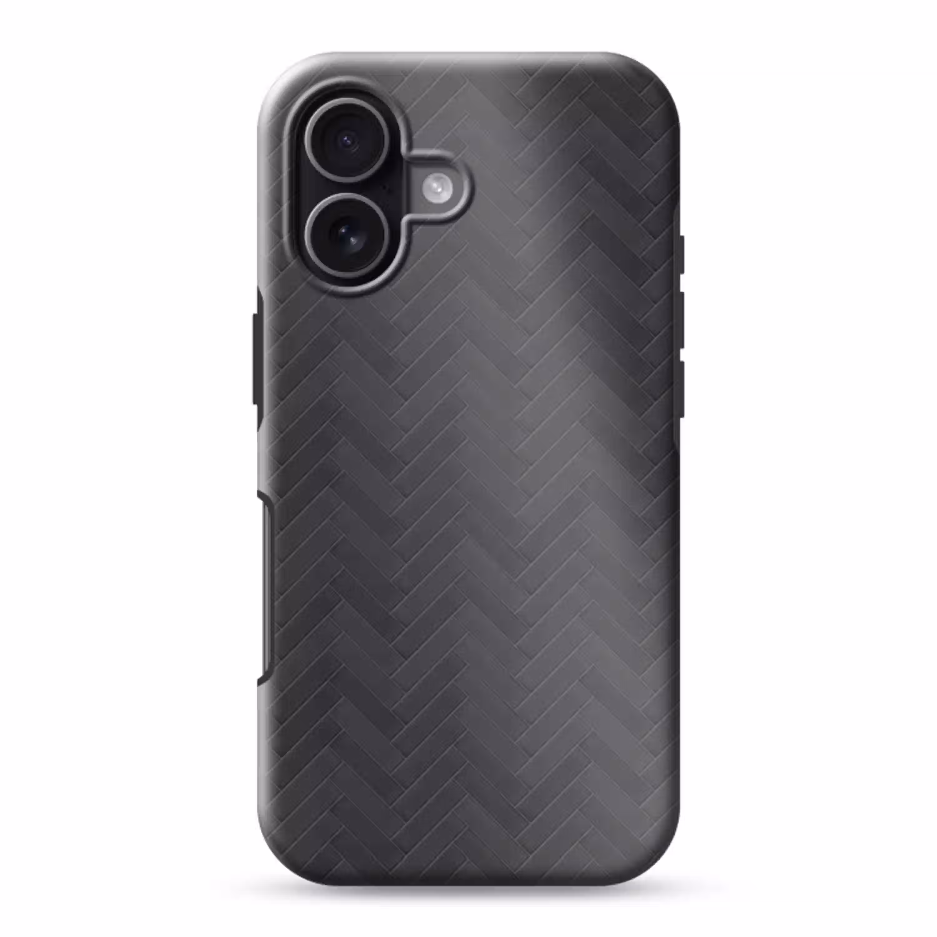 Visgraat - Wandtegel - Donkergrijs Toughcase MagSafe Apple iPhone 17 klein 1017 -3d