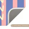 Try again - Strepen - Roze - Verticaal - Blauw Badmat klein -USP_AntislipDE