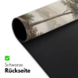 Bomen - Meer - Bergen - Illustratie Muismat XXL klein -ysfeer2_duits