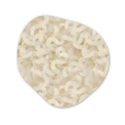 Abstract - Lijnen - Beige Wandcirkel Organisch Forex 3mm klein 629 -3d
