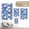 Bloemen - Delfts Blauw - Patroon - Tulp tuinposter los doek klein -Xsfeer9_DE