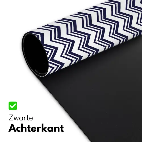Oceaan - Golven - Blauw - Wit Muismat XXL klein 681 -sfeer2