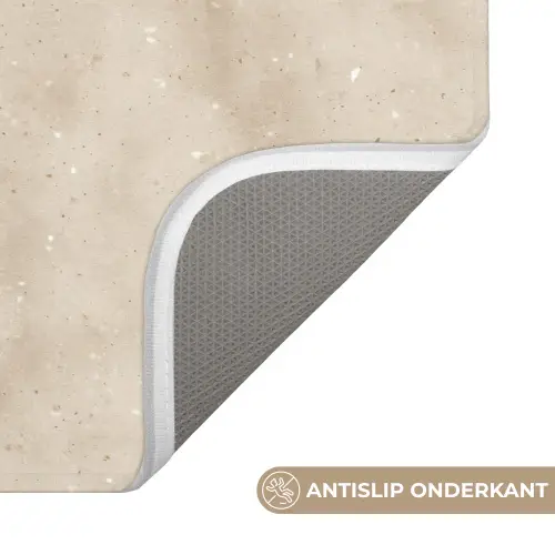 Structuur - Spikkels - Beige WCmat klein 1009 -USP_AntislipNL