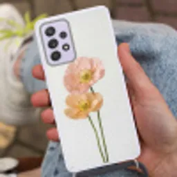 Papavers - Botanisch - Roze Hoesje Samsung Galaxy A52 5G met koord klein -sfeer3