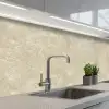 Lichtbeige - Marmer - Diffusie adering keuken achterwand 2 middel 871 -3d_schuin
