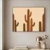 Cactus - Woestijn - Zand - Bruin Textielframe - compleet frame klein -sfeer2
