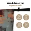 Geschilderd - Abstract - Uil - Bruin Wandkleed katoen klein -sfeer2