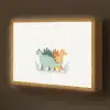 Planten - Sterren - Dinosaurussen - Oranje Light Box met batterij (Wandlamp kind) middel -z3d_website