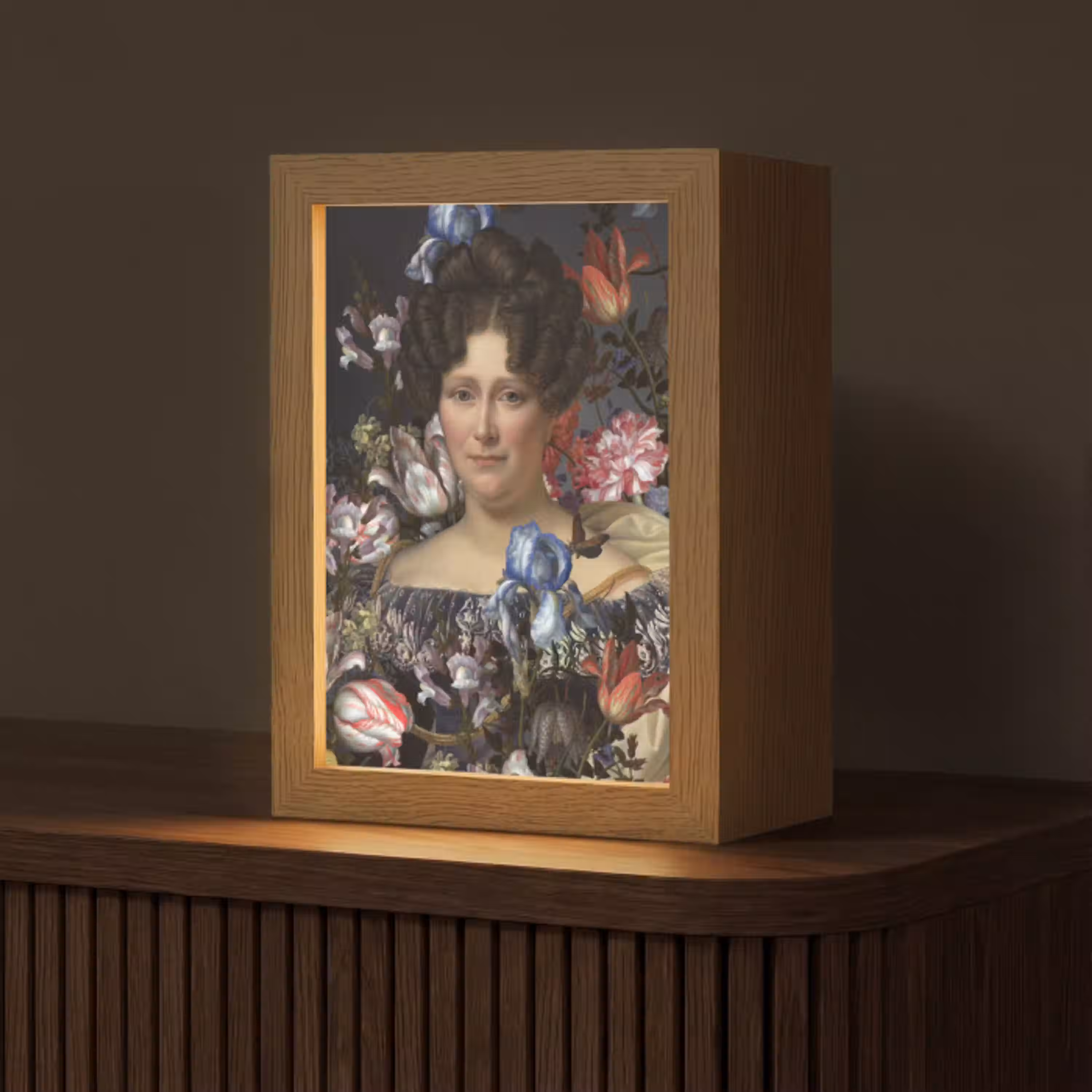 Johanna Henriette Engelen - Dubois Drahonet - Bloemen Light Box met kabel (Tafellamp) klein -z3d_website