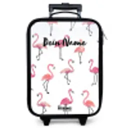 Flamingo feestje Kinderkoffer - Zwart klein -zzz_website3d