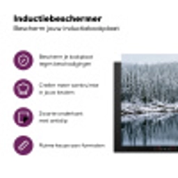 Bos - Reflectie - Meer - Winter - Serene Inductie beschermer vinyl 3mm klein -zzzzzzz-cc-usp