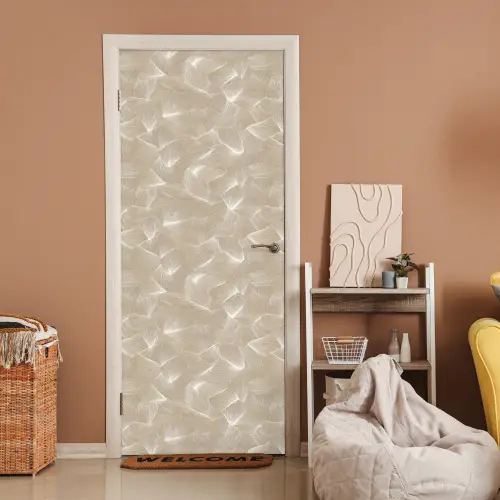 Organisch - Textuur - Beige deurposter klein 289 -sfeer1