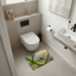Toekan - Jungle - Natuur - Kleurrijk Badmat klein -sfeer4