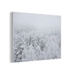 Bos - Sneeuw - Winter - Natuur - Wit PET vilt klein -3d