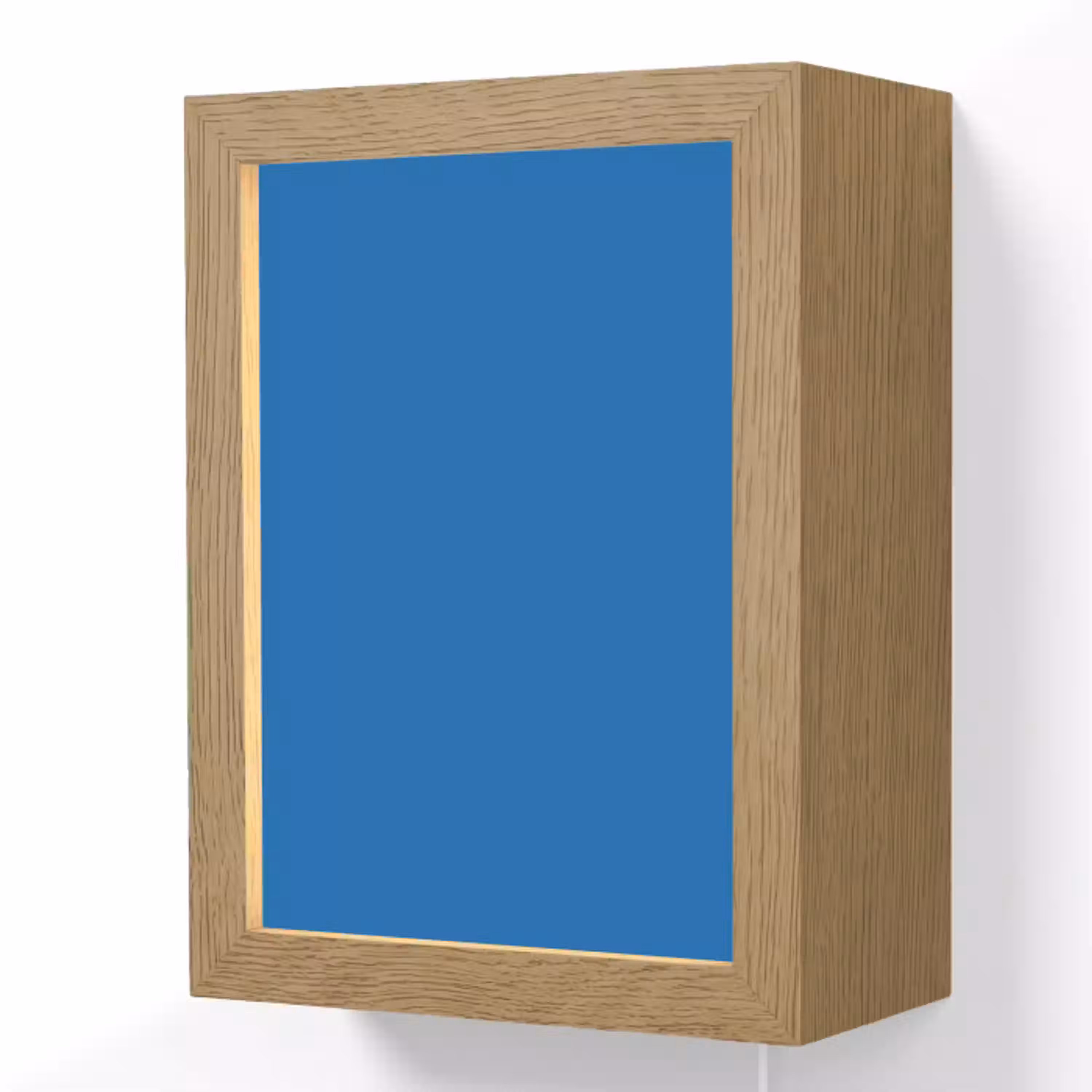 Classic - Azure - Blauw Light Box met kabel (Wandlamp) klein 929 -3d