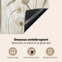 Botanische Elegance in Sepia Inductie beschermer vinyl 3mm middel -usfeer4_FR