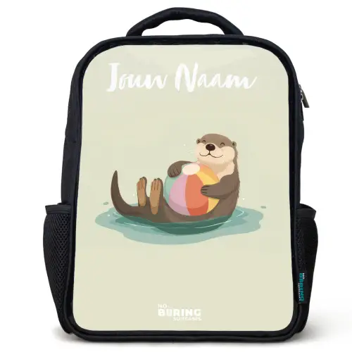 Otter - Strandbal - Water Rugzak - Zwart middel -3d