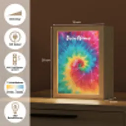 Kleurrijk - Regenboog - Spiraal Light Box met kabel (Kinderlampje) klein -USP_DE