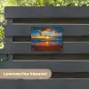 Vurige Zonsopgang aan Zee tuinposter los doek klein -sfeer3