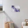 Paars - Modern - Marmer - Abstract tuinposter los doek klein -sfeer8