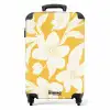 Vintage bloemen - Geel NBS - Handbagage koffer - Kinderen Unisex middel -productfoto_recht