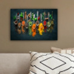 Kruiden - Specerijen - Lepels canvas 2cm klein -sfeer3