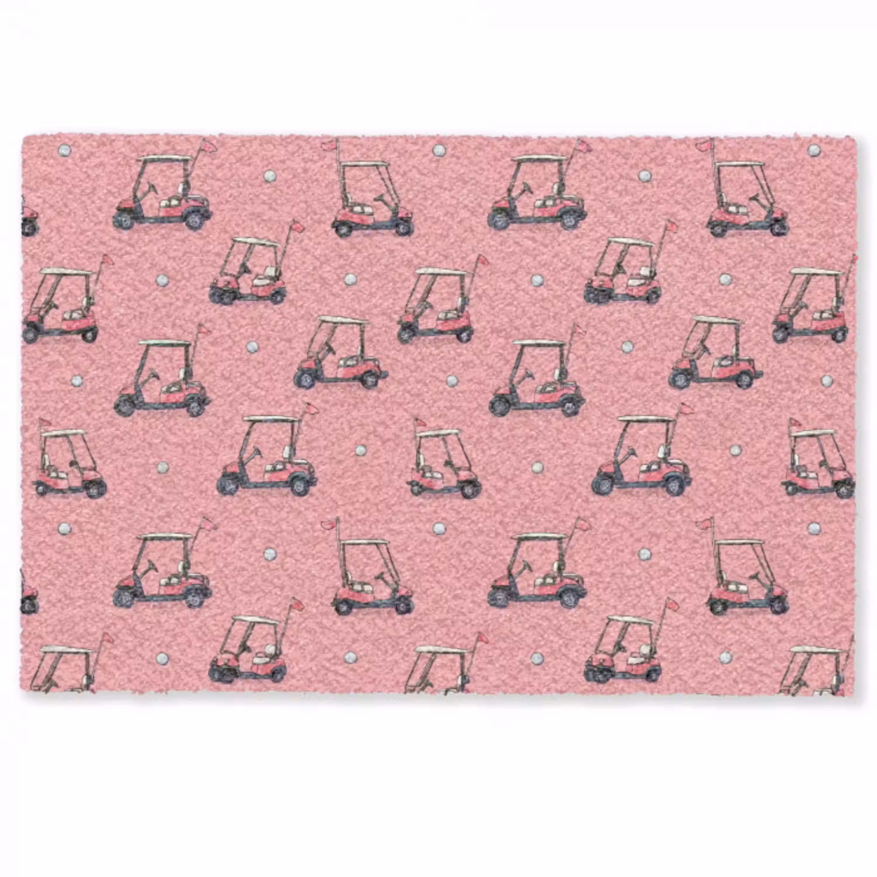 Golfkar - Retro - Roze Deurmat klein 898 -zkaufland3d