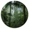 Regenwoud - Tropisch - Jungle - Bomen - Planten Wandcirkel kunststof plaat 5mm dik klein -3d