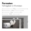 Bloem - Minimalistisch - Zwart - Wit Muismat XXL klein -sfeer5