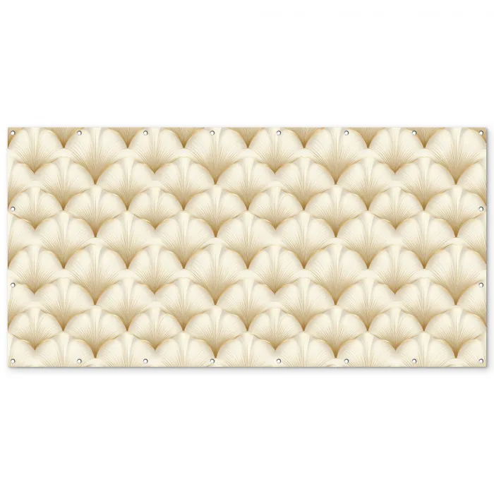 Waaier - Motief -  Goud Balkonbeschermer Duitsland klein 596 -zz_3d