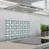 Dessin - Tegel - Blauw keuken achterwand spatscherm klein 900 -3d_schuin