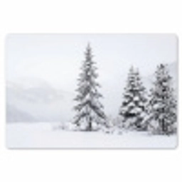 Fijnsparren - Sneeuw - Winter - Landschap - Stilte Placemat vinyl groot -zzsfeer1_Kitchenyeah-website