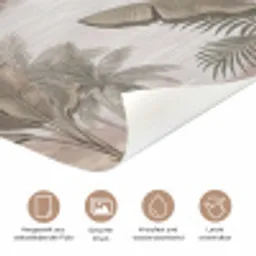 Kraanvogels - Palmbomen - Tropisch deurposter klein -tcloseup_DE