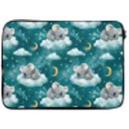 Koala's - Betoverend - Blauw laptophoes neopreen klein 279 -zkaufland3dotto