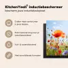 Zomerdans van Klaprozen en Korenbloemen Inductie beschermer vinyl 3mm middel -sfeer2