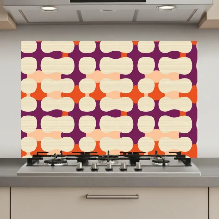 Modern - Patroon - Kleurrijk keuken achterwand spatscherm klein 900 -3d_website