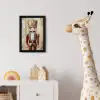 Kerst - Poppetje - Abstract fotolijst zwart zonder passe partout klein -usfeer4_kinderkamer