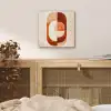 Illustratie - Abstract - Vormen - Rood aluminium wit klein -sfeer3