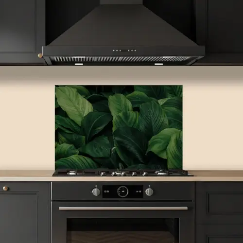 Natuur - Tropisch - Bladeren - Groen keuken achterwand spatscherm klein -sfeer1